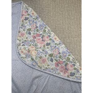 Laura Ashley Sycamore Quartet Floral Rose Duvet Cover Twin 59" x 82" Blue Pink